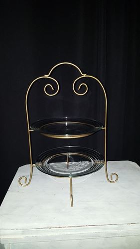 Picture of Catering (Scrolled Tiered Stand)  - Gold