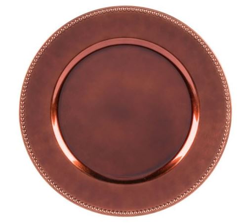 Picture of Charger Plate (Beaded) 13" - Copper