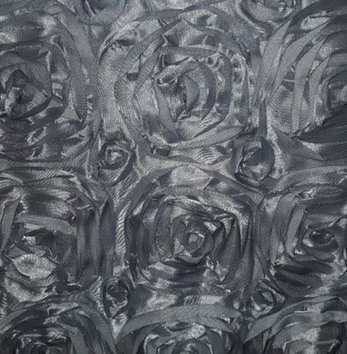 Picture of 90X156 - Silver (Satin Rosette Rectangle)