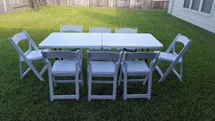 Picture of Table (Plastic Rectangle table) 6' - White