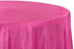 Picture of Table Cloth 120 - Fuchsia (Crushed Taffeta Round)