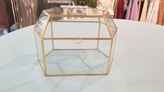Picture of Decor (Glass Gift Card Box)  - Gold