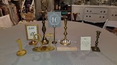 Picture of Table Numbers (Wooden)  - Bright Gold