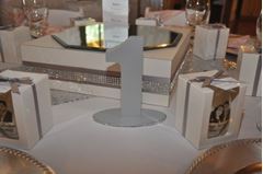 Picture of Table Numbers (Wooden)  - Silver