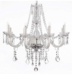 Picture of Chandelier (Crystal Raindrop) 28" - Clear