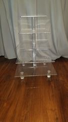 Picture of Cupcake Stand (Square Acrylic Tower)  - Clear