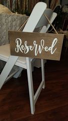 Picture of Sign (Reserved Row dual) 6X12 - Brown