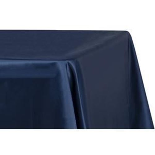 Picture of 90X132 - Navy (Lamour satin Rectangle)