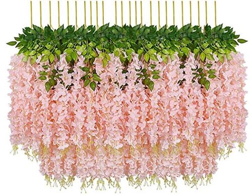 Picture of Flower (Blush Pink Wisteria Stems) 36" - Blush