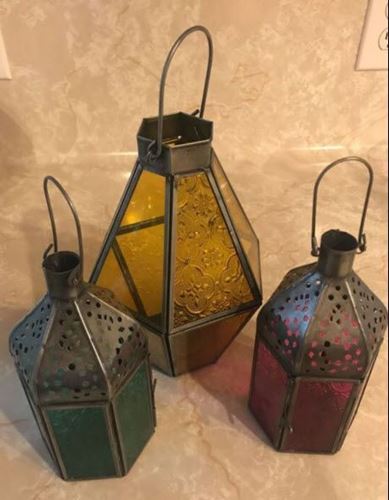 Picture of Lantern (Moroccan trio) Colorful - Assorted