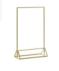 Picture of Table Numbers (Gold Trim Vertical Stand)  - Clear