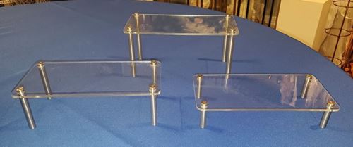 Picture of Decor (Acrylic Tiered Trio Stands)  - Clear