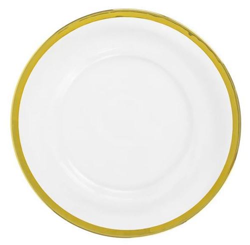 Picture of Charger Plate (Glass Gold Rim)  - Gold