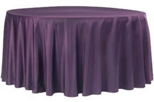Picture of 120 - Eggplant (Lamour satin Round)