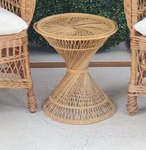 Picture of Table (Hourglass wicker table)  - Brown