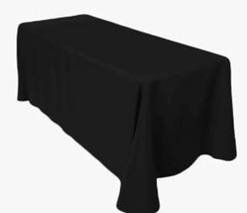 Picture of 108X156 - Black (King Drape Poly Rectangle)