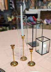Picture of Candle Holder (Shiny Classic Taper Trio)  - Gold