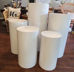 Picture of Column (Metal Pedestal Table - L) 30x14 - White