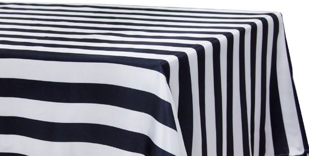 Picture of Table Cloth 90X132 - Stripe (Satin Rectangle)