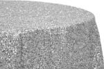 Picture of Table Cloth 120 - Silver (Glitz sequin Round)