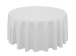 Picture of Table Cloth 120 - White (Lamour satin Round)