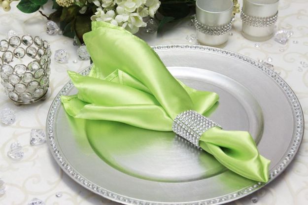 Picture of Napkin 20X20 - Apple Green (Satin Square)