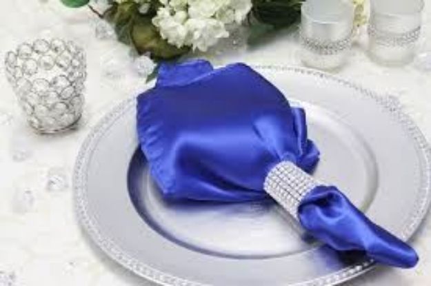 Picture of Napkin 20X20 - Royal Blue (Satin Square)