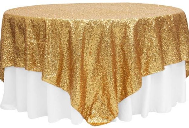 Picture of Overlay 72X72 - Gold (Glitz sequin Square)