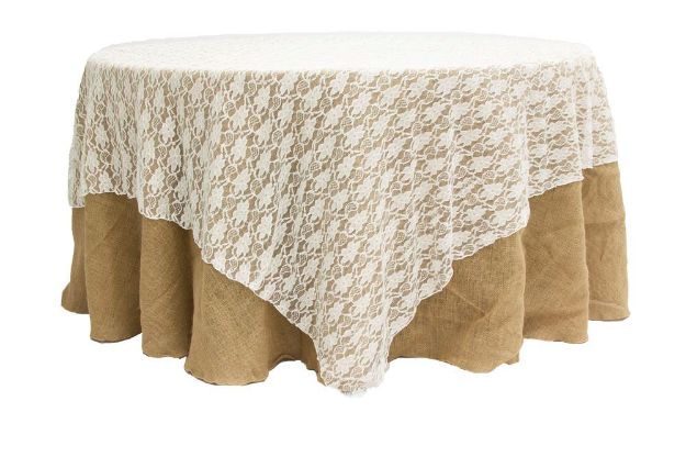 Picture of Overlay 72X72 - White (Lace Square)