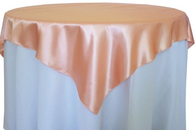 Picture of Overlay 85X85 - Apricot/Peach (Satin Square)