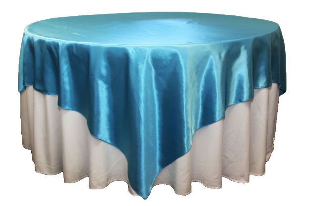 Picture of Overlay 72X72 - Aqua Blue (Satin Square)