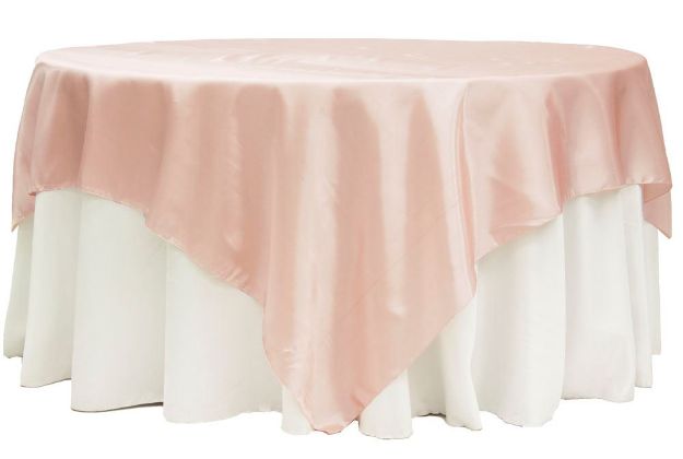 Picture of Overlay 90X90 - Blush (satin Square)