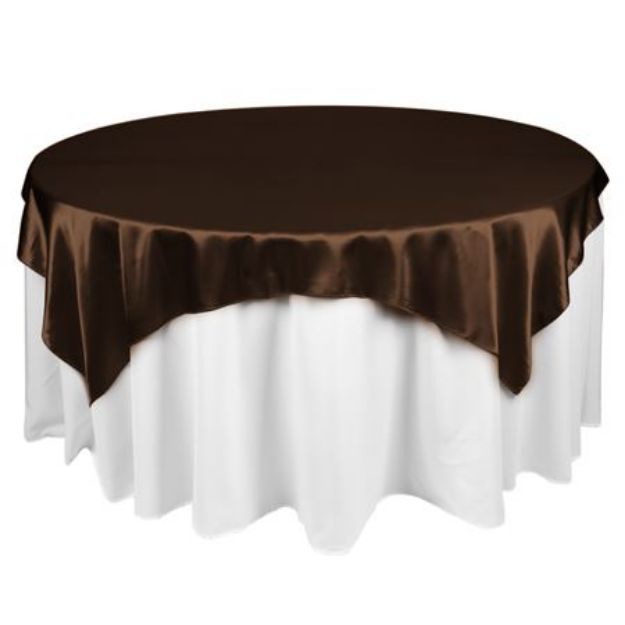 Picture of Overlay 85X85 - Chocolate (Satin Square)