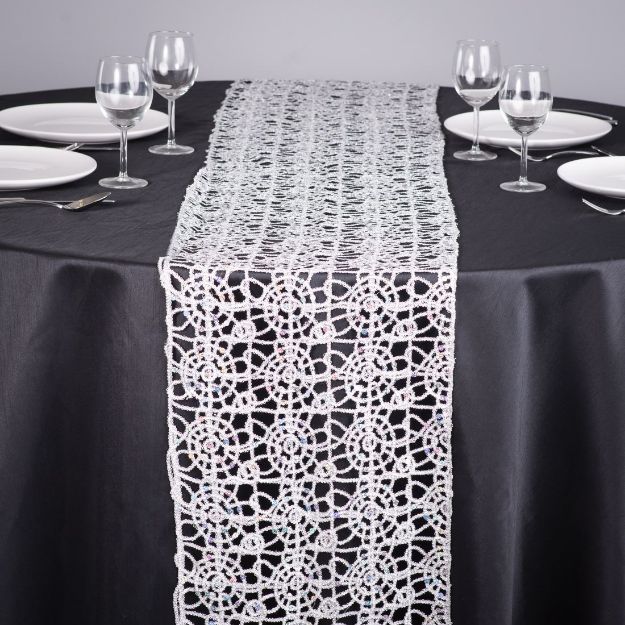 Picture of Runner 12X108 - Silver (Chemical lace )