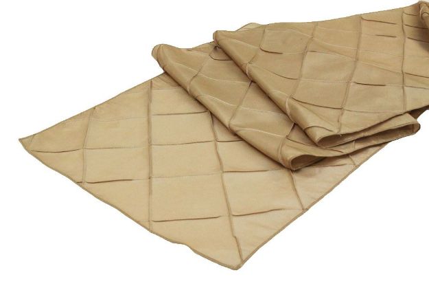 Picture of Runner 12X108 - Champagne (Pintuck Taffeta )