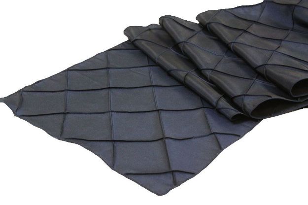 Picture of Runner 14X108 - Navy (Pintuck Taffeta  C)