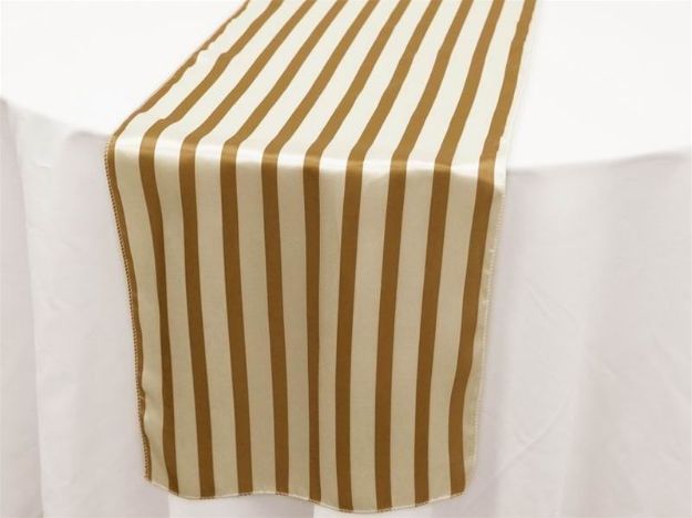 Picture of Runner 12X108 - Gold & white (satin )