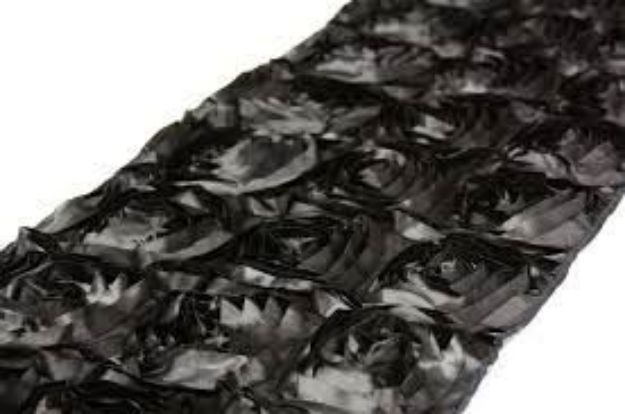 Picture of Runner 12X108 - Black (Satin Rosette )