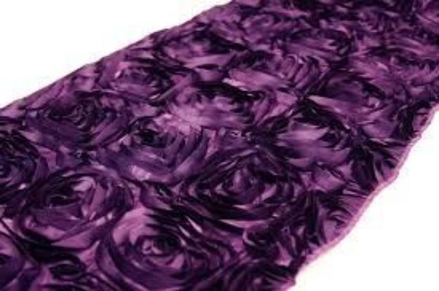 Picture of Runner 12X108 - Eggplant (Satin Rosette )