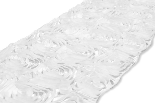 Picture of Runner 12X108 - White (Satin Rosette )