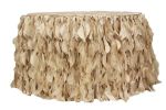 Picture of Table Skirt 17 - Champagne (Curly willow )