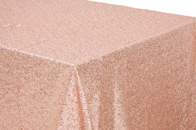 Picture of Table Cloth 90X156 - Blush (Glitz sequin Rectangle)