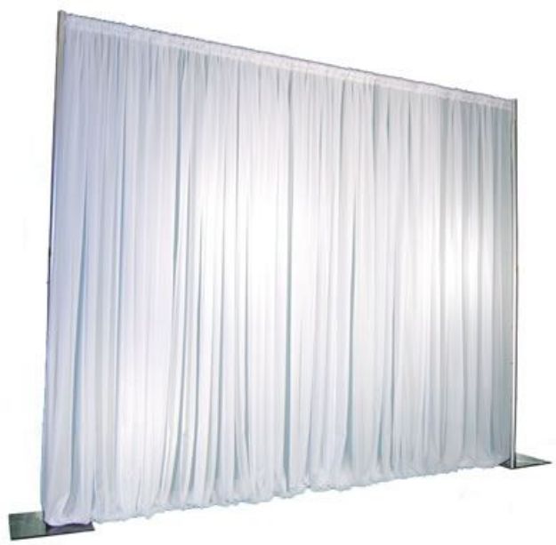 Picture of Backdrop (Pipe & Drape Voile) 5-8ft - White