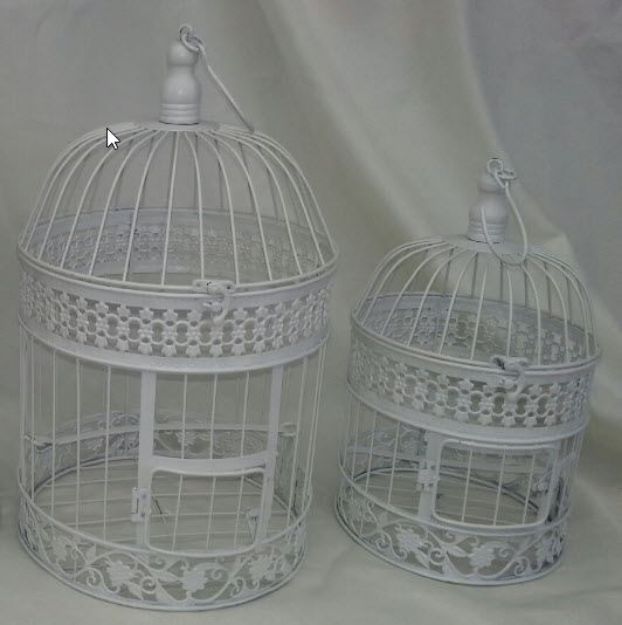 Picture of Bird Cages Med - White