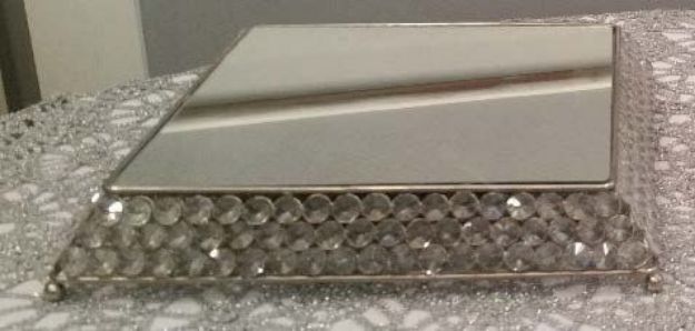 Picture of Cake stand (Square) 14" - Silver Bling