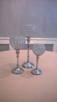 Picture of Candle Pillars (Pedestal) Trio - Bling