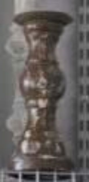 Picture of Candle Pillars (Rustic) Short - Brown
