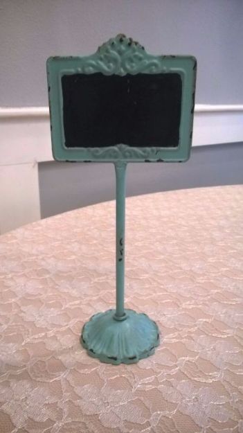 Picture of Chalkboard (Pedestal)  - Aqua Blue