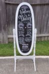 Picture of Chalkboard (Vintage Oval) Lg - Distressed