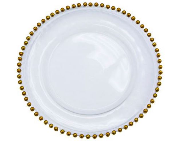 Picture of Charger Plate (Glass Beaded)  - Gold
